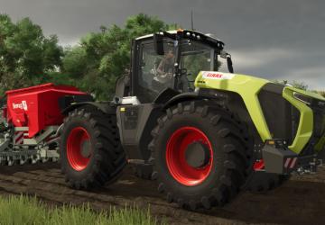 Мод Claas Xerion 12 1000hp версия 1.0.0.0 для Farming Simulator 2025