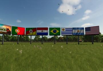Мод Country flags billboards версия 2.0.0.1 для Farming Simulator 2025