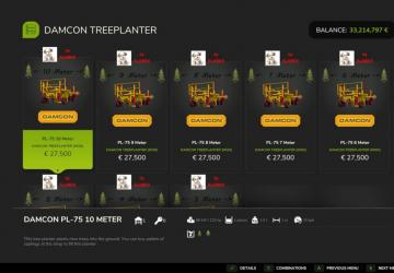 Мод Damcon Treeplanter версия 1.0.1.0 для Farming Simulator 2025