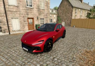 Мод Ferrari Purosangue 2023 версия 1.0.0.0 для Farming Simulator 2025