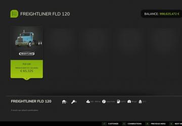 Мод Freightliner FLD 120 версия 1.0.0.0 для Farming Simulator 2025