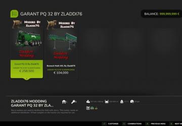 Мод Garant PQ 32 Edit версия 1.0.0.0 для Farming Simulator 2025