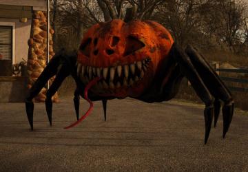 Мод Halloween Spider Pumpkin версия 1.0.0.0 для Farming Simulator 2025