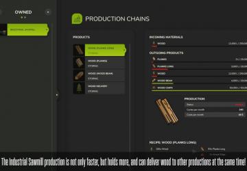 Мод Industrial Sawmill версия 1.0.0.0 для Farming Simulator 2025