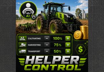 Мод Контроль помощников версия 1.0.0.0 для Farming Simulator 2025