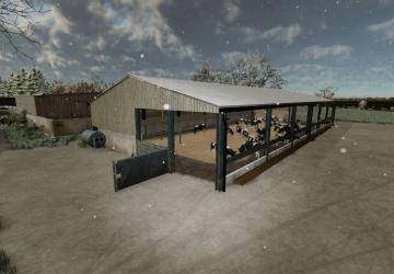 Мод Large UK Cow Barn версия 1.0.0.0 для Farming Simulator 2025