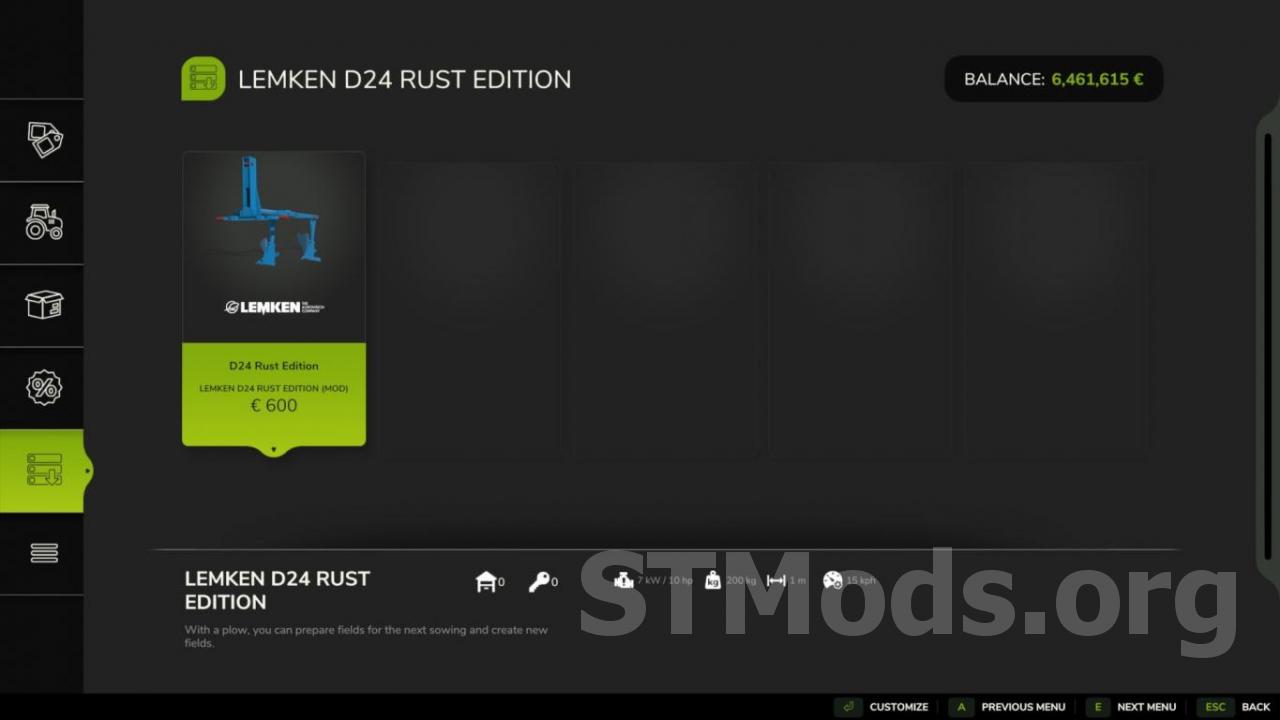 Lemken D24 Rust Edition версия 1.0.0.0 для Farming Simulator 2025 thumbnail 2