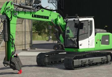 Мод Liebherr A918 Litronic версия 1.0.0.0 для Farming Simulator 2025