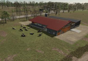 Мод Medium Cowshed With Feeding Robot версия 1.0.0.0 для Farming Simulator 2025
