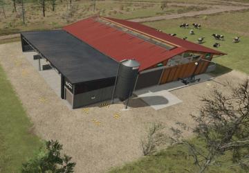 Мод Medium Cowshed With Feeding Robot версия 1.0.0.0 для Farming Simulator 2025