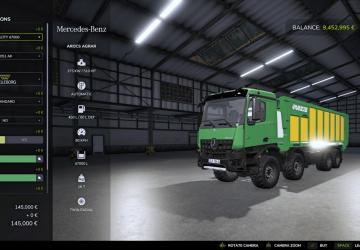Мод Mercedes Benz Arocs Agrar версия 1.0.0.0 для Farming Simulator 2025
