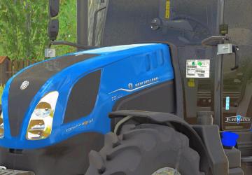 Мод New Holland T5 Bluemaster версия 1.0.0.0 для Farming Simulator 2025