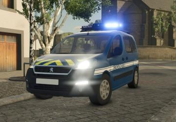 Мод Peugeot Partner Gendarmerie версия 1.0.0.0 для Farming Simulator 2025