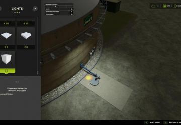Мод Placeable Wall Lights версия 1.0.0.0 для Farming Simulator 2025