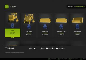 Мод T-130 Bulldozer версия 1.0.0.0 для Farming Simulator 2025