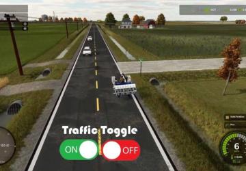 Мод Traffic Toggle версия 1.0.0.0 для Farming Simulator 2025