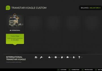 Мод Transtar II Eagle Custom версия 0.0.0.1 для Farming Simulator 2025