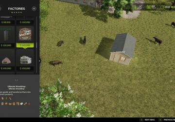Мод Ultimate Woodshop версия 4.2.0.1 для Farming Simulator 2025