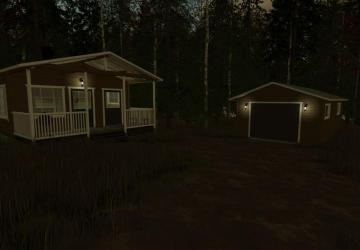 Мод Wooden Cabin and Garage версия 1.0.0.0 для Farming Simulator 2025