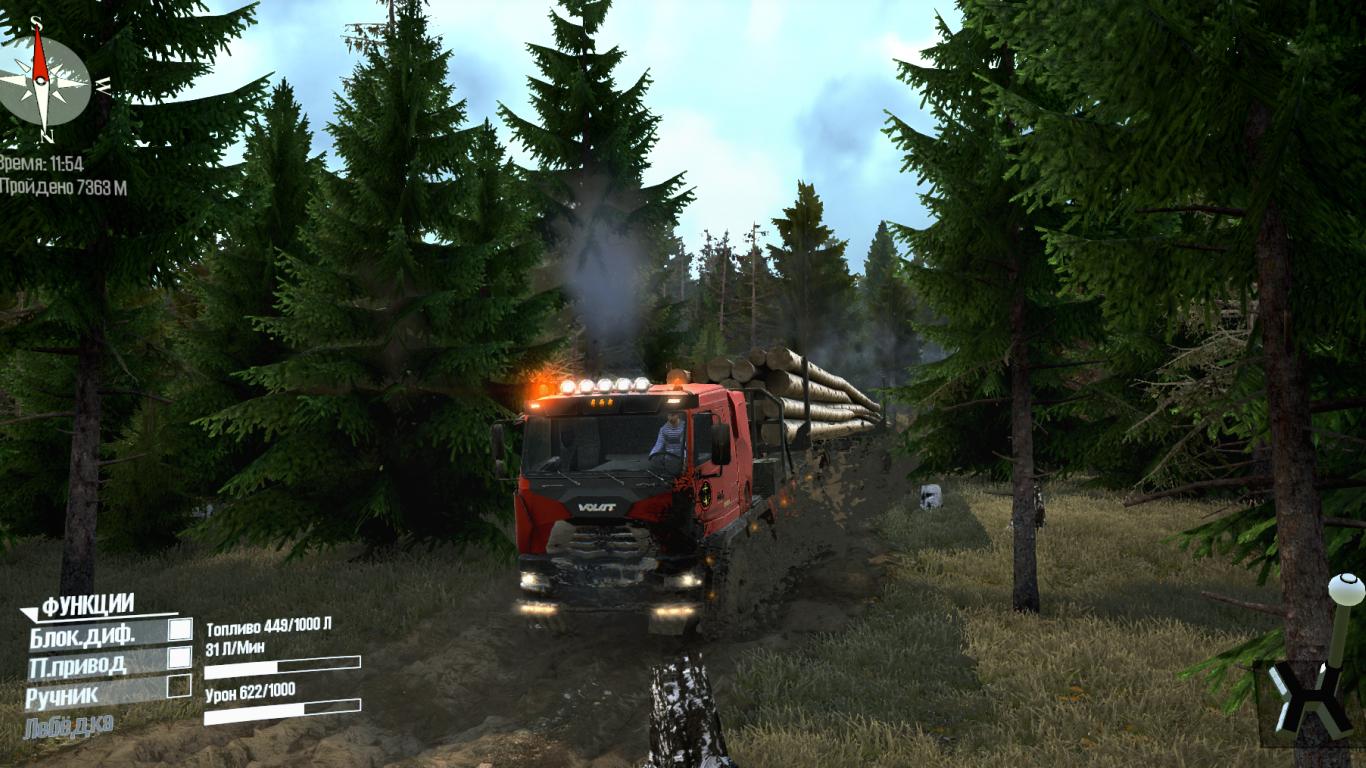 Скачать Карта «Лесной район» (2 версии) версия 4.19 для Spintires:  MudRunner (v10.06.19)