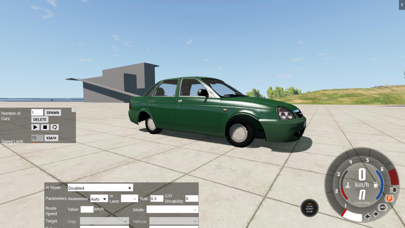 Скачать мод Lada Priora (ВАЗ-2170) версия 1.0 для BeamNG.drive (v0.15.x)