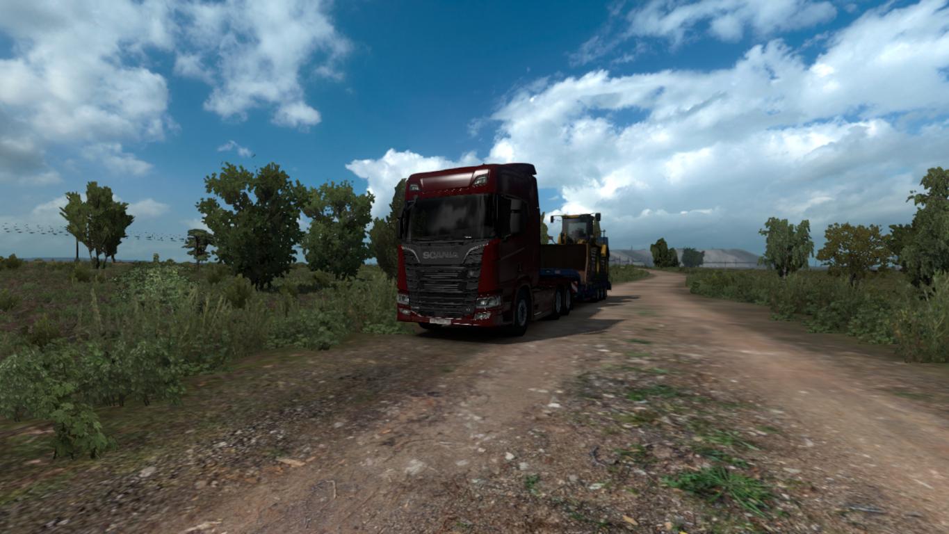 Везем щебень на ремонт дороги euro truck simulator 2