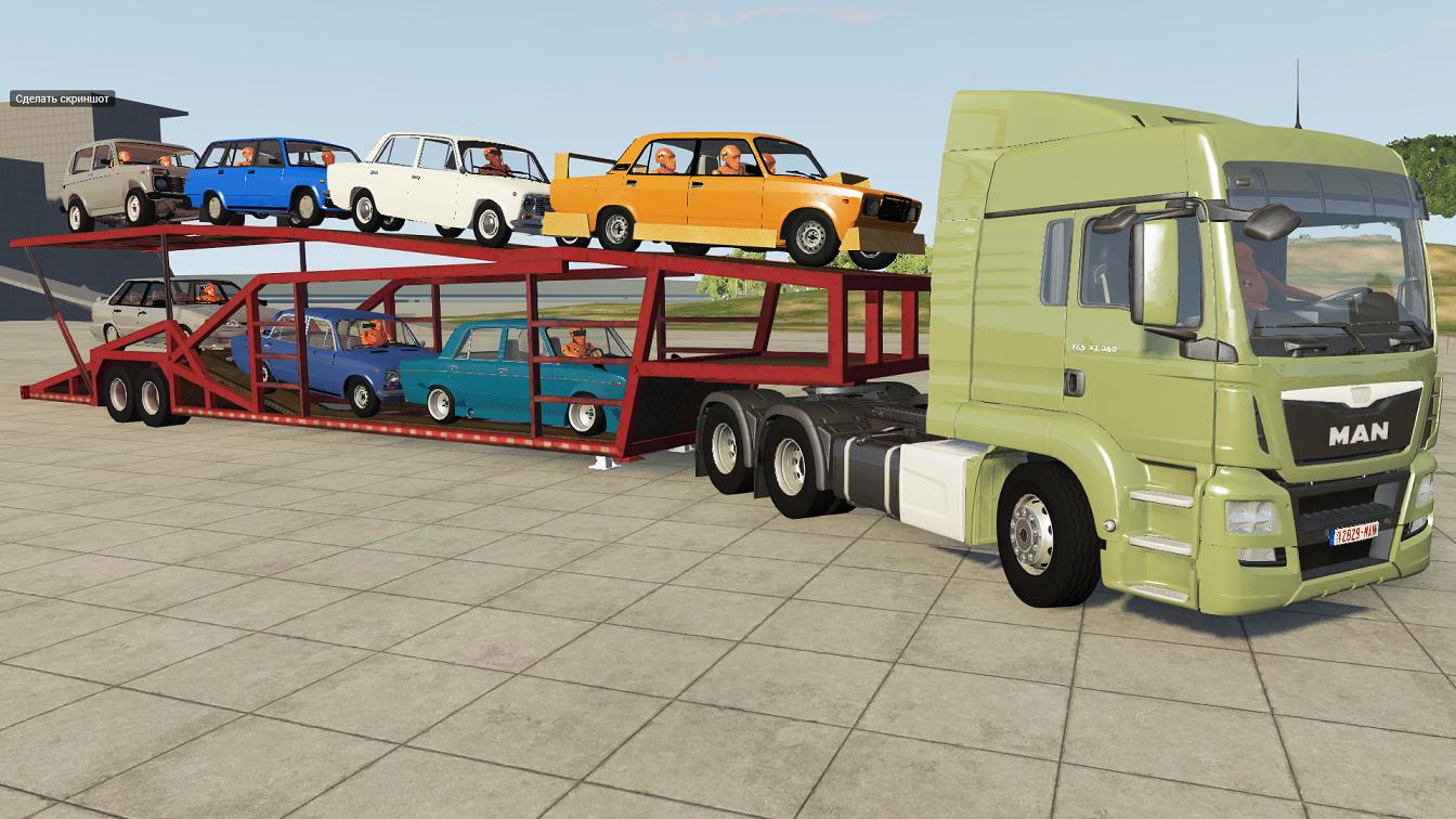 Скачать мод Car hauler trailer версия 1.0 для BeamNG.drive (v0.23.5.2)