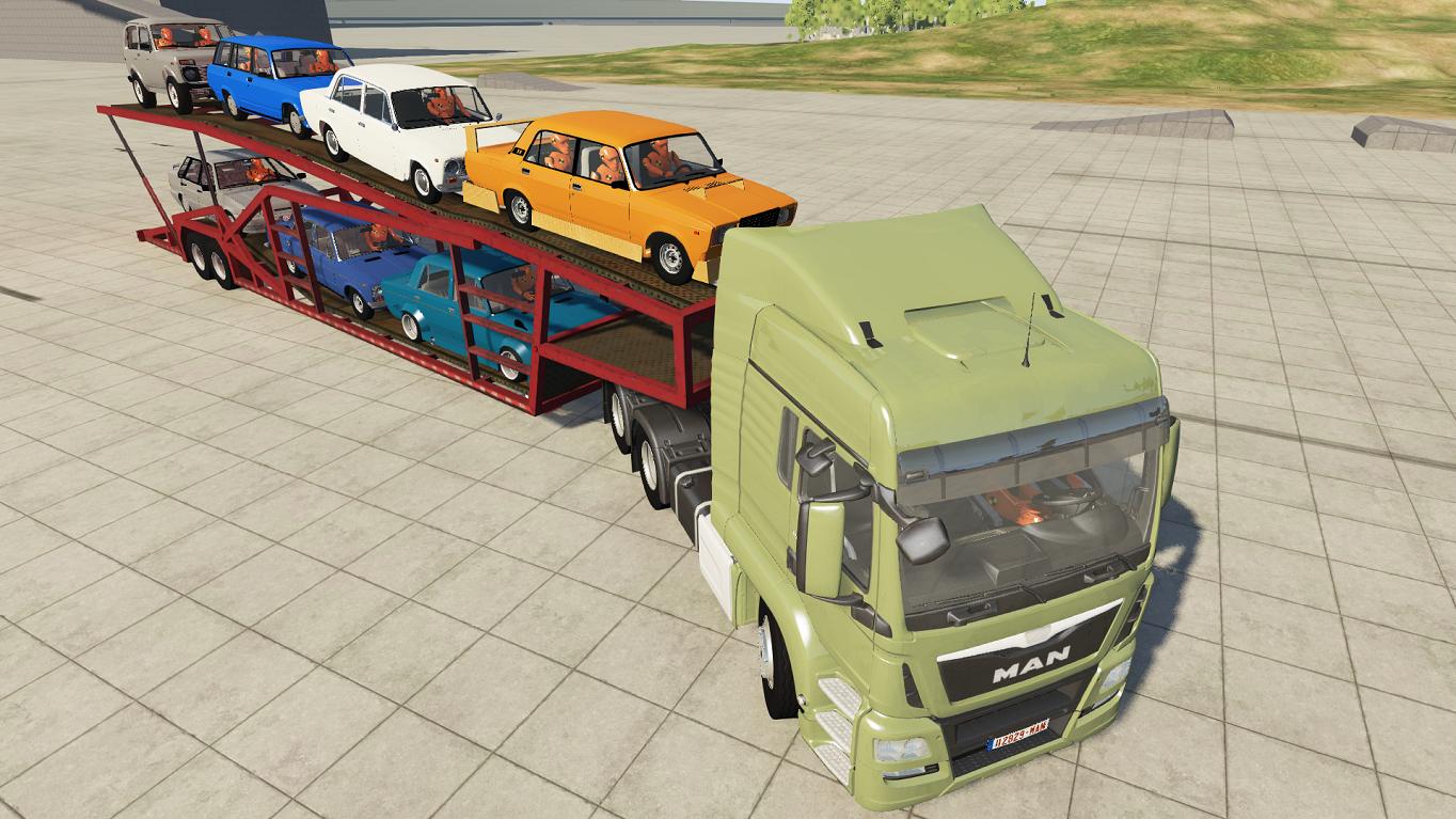 Скачать мод Car hauler trailer версия 1.0 для BeamNG.drive (v0.23.5.2)