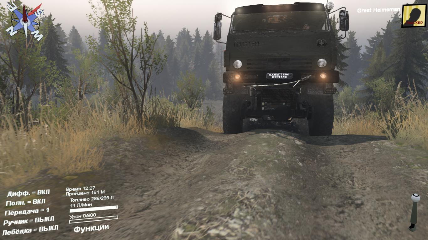 Скачать мод Камаз-5350 версия 4.0 для SpinTires (v03.03.16)