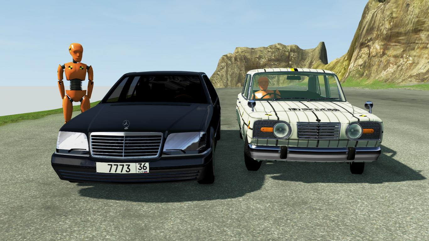 Скачать мод Mercedes-Benz w140 версия 1 для BeamNG.drive (v0.24)