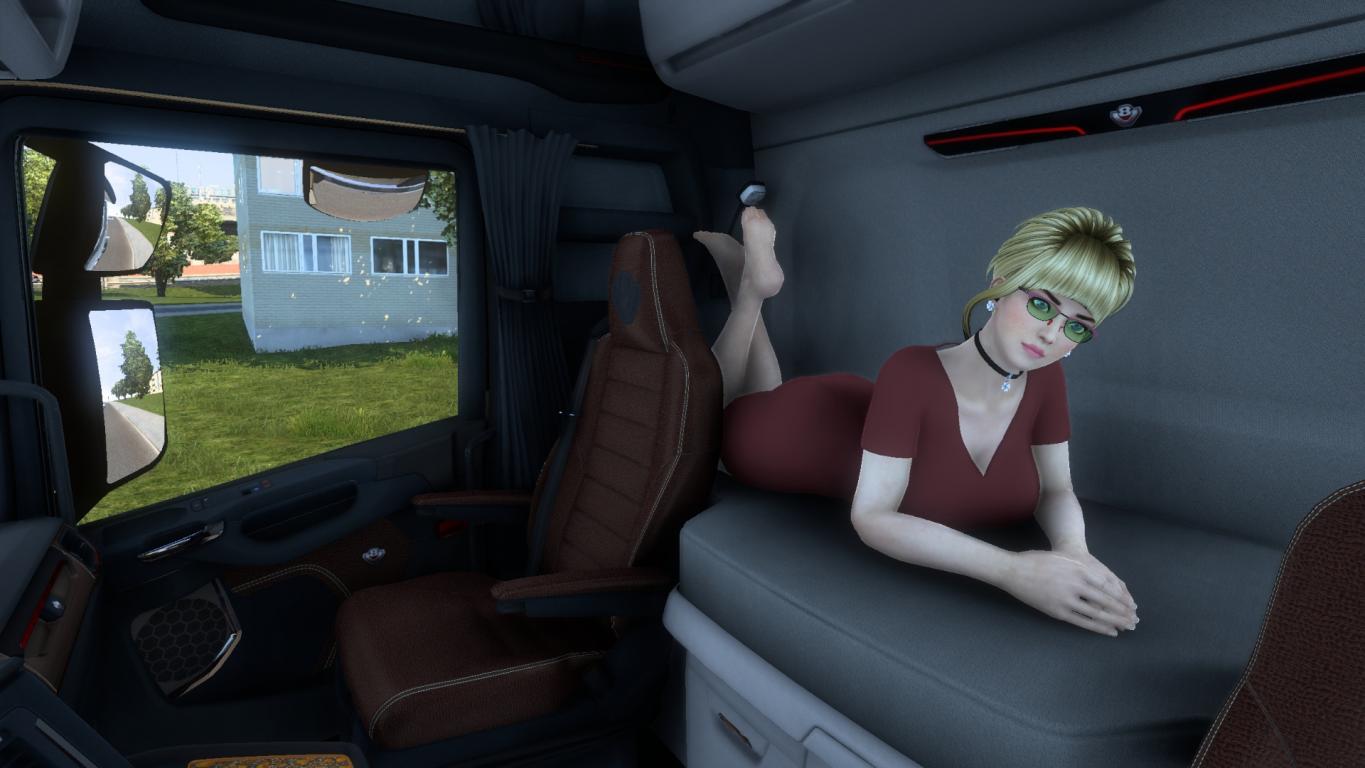   Animated passenger in truck  22  Euro Truck Simulator  2 v138x