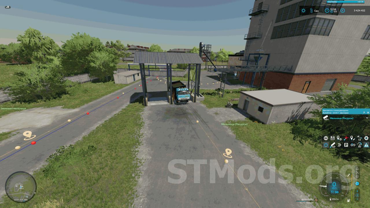 Скачать мод Сеть маршрутов AutoDrive для карты FS22_Zarya v1.2.0 для  Farming Simulator 2022 (v1.8.2.0)