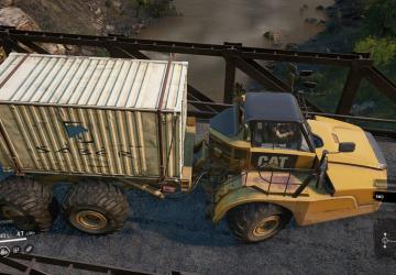 Мод CAT 745C No Chassis Steering версия 4.9 для SnowRunner (v5.2)