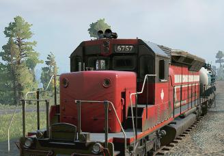 Мод EMD SD 45 Driveable Train Locomotive версия 0.5.5 для SnowRunner (v41.0)