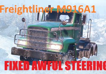 Мод Freightliner m916a1 Steering Fix версия 1.0 для SnowRunner