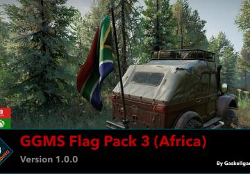 Мод GGMS Flag Pack 03 (Africa) версия 1.0.0 для SnowRunner (v17.3)