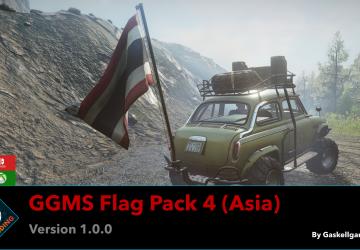 Мод GGMS Flag Pack 04 (Asia) версия 1.0.0 для SnowRunner (v17.3)