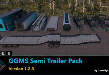 Мод GGMS Semi Trailer Pack версия 1.2.3 для SnowRunner (v15.1)