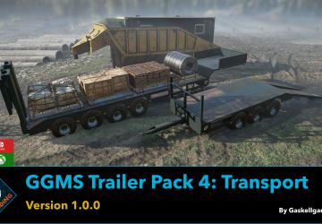 Мод GGMS Trailer Pack 4 (Transport) версия 1.0.0 для SnowRunner (v19.1)