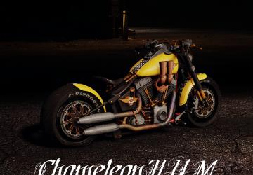 Мод Harley Davidson Fat Boy версия 1.0 для SnowRunner