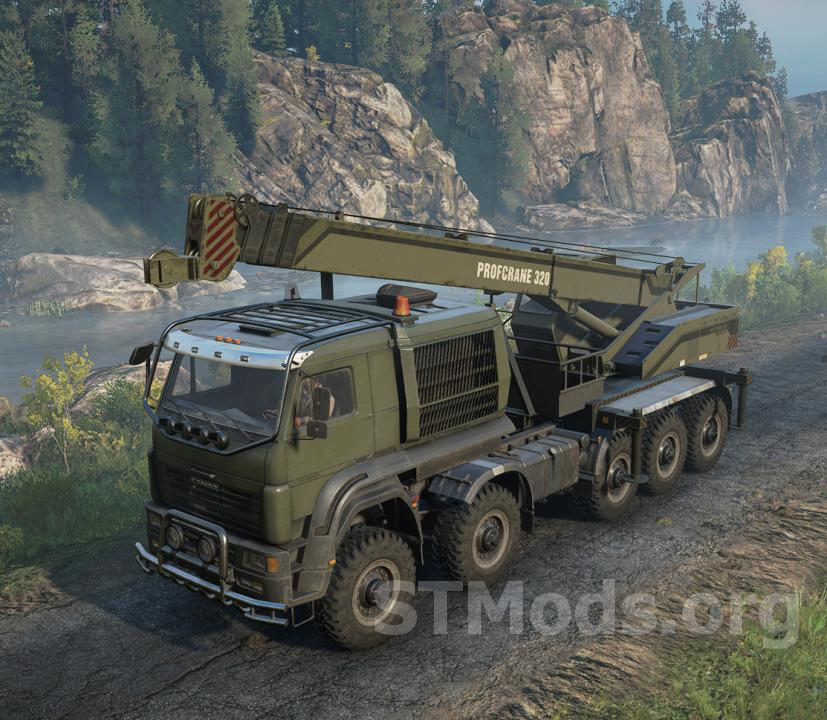 Скачать мод КамАЗ-64131 «АЗОВ 10х10» версия 3.01 для SnowRunner (v19.1)