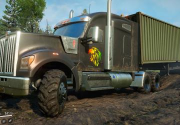 Мод Kenworth W990 версия 1.1 для SnowRunner (v16.1)