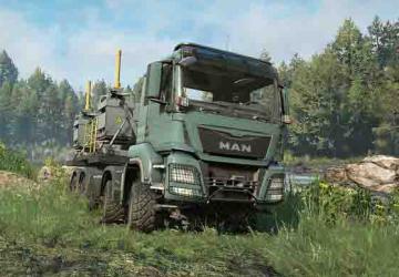 Мод MAN Truck TGS 480 8X8 версия 1 для SnowRunner (v6)