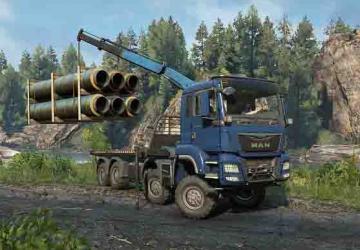 Мод MAN Truck TGS 480 8X8 версия 1 для SnowRunner (v6)