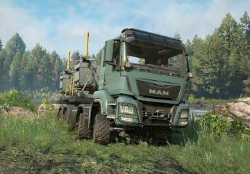 Мод MAN Truck TGS 480 8X8 версия 1.8.0 для SnowRunner (v12.2)