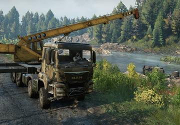 Мод MAN Truck TGS 480 8X8 версия 2.1.3 для SnowRunner (v17.3)