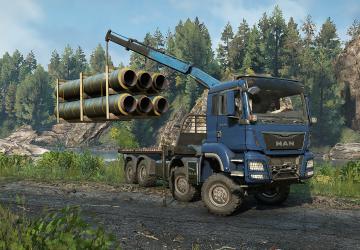 Мод MAN Truck TGS 480 8X8 версия 1.8.0 для SnowRunner (v12.2)