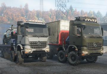 Мод Mercedes-Benz Arocs версия 2.1 для SnowRunner (v15.1)