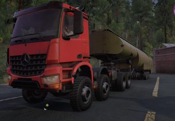 Мод Mercedes-Benz Arocs версия 2.1 для SnowRunner (v15.1)