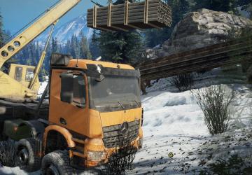 Мод Mercedes-Benz Arocs версия 2.1 для SnowRunner (v15.1)